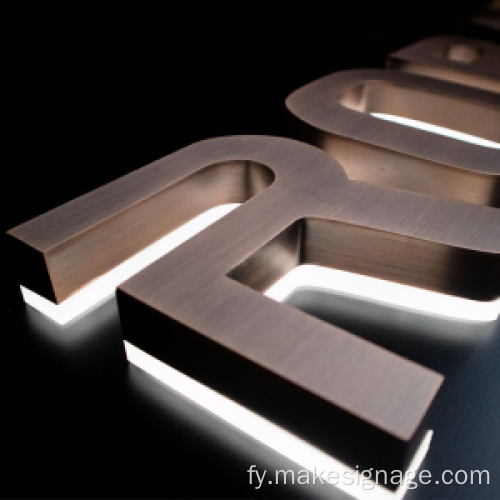 Platende backlit LED-kanaalbrief